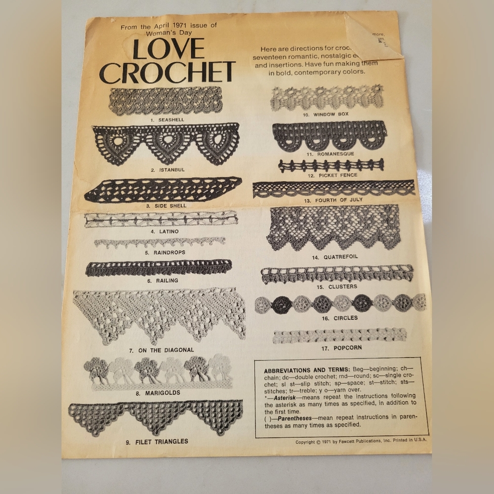 Woman's Day Love Crochet Pamphlet